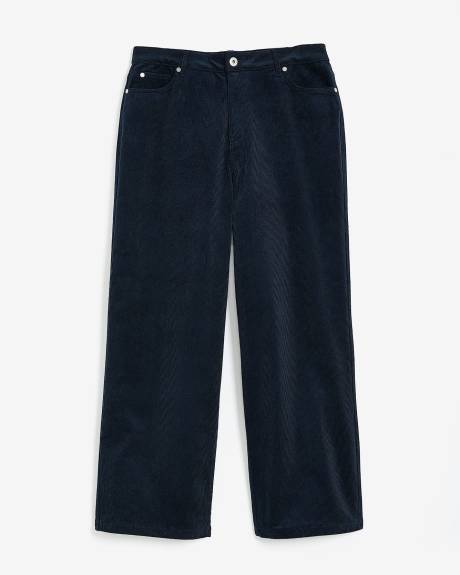 Responsible, Curvy-Fit High-Rise Wide-Leg Corduroy Pant