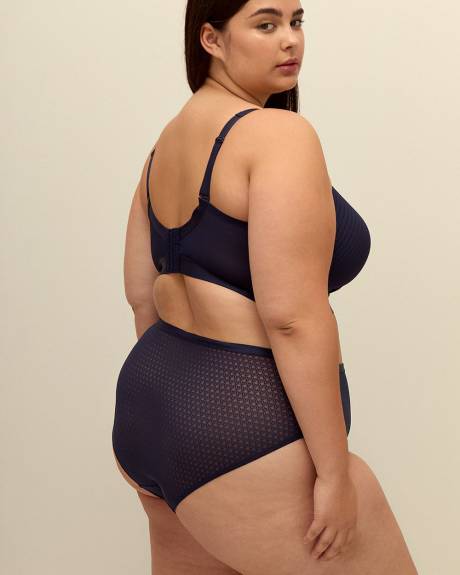 High-Cut Lace and Microfibre Brief - Déesse Collection