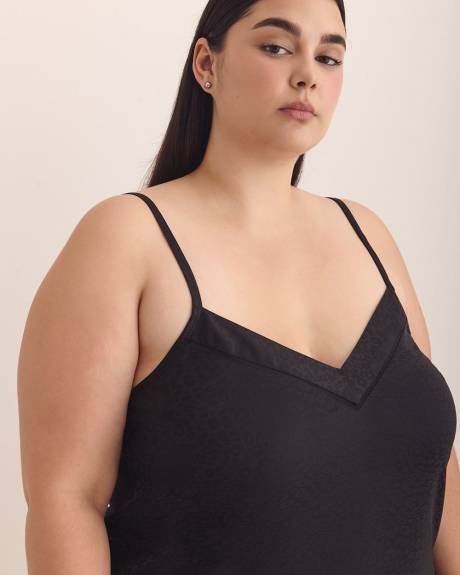 Satin Microfibre Nighty with Lace Details - Déesse Collection