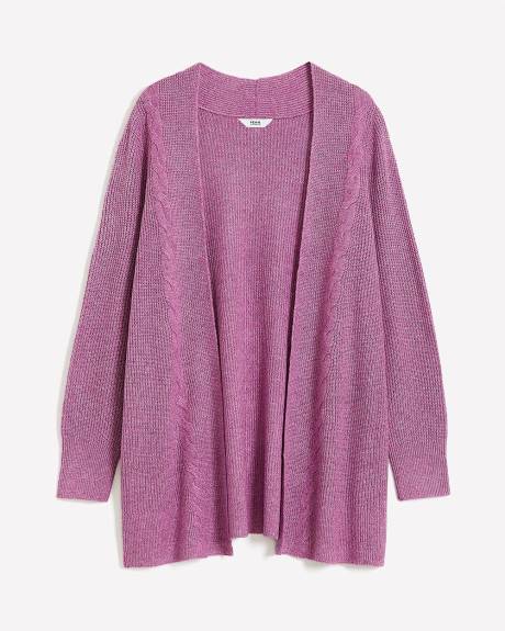 Cable Knit Tunic Cardigan