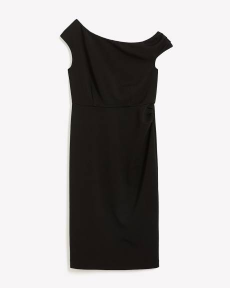 Robe midi à épaules dénudées, tissu responsable - Addition Elle