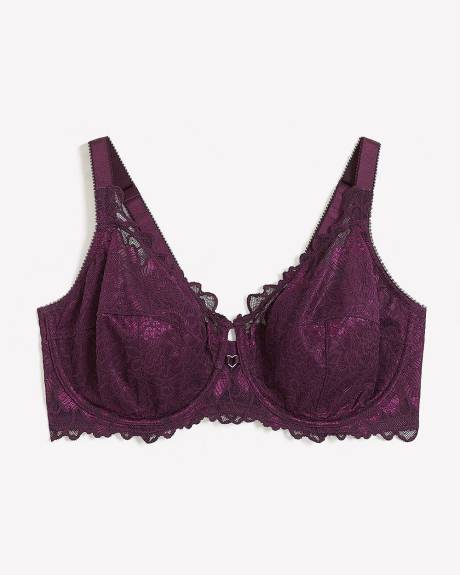Soutien-gorge en dentelle à deux tons, avec armatures - Déesse Collection