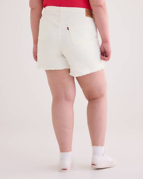 White Denim 501 Original High-Rise Shorts - Levi's