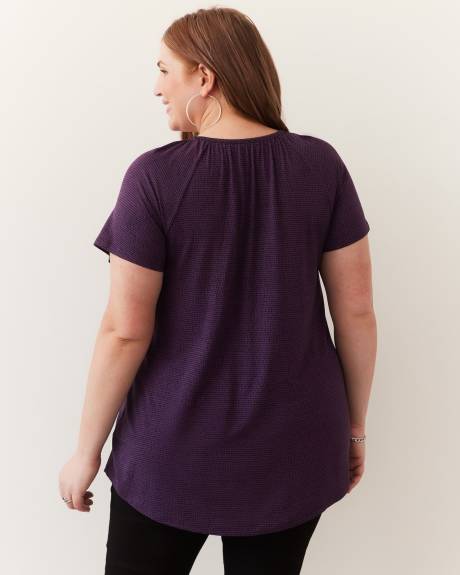 Responsible, Printed Short-Sleeve Knit Tunic