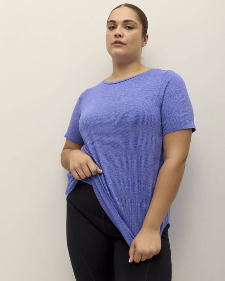 Textured Short-Sleeve Tee - Active Zone