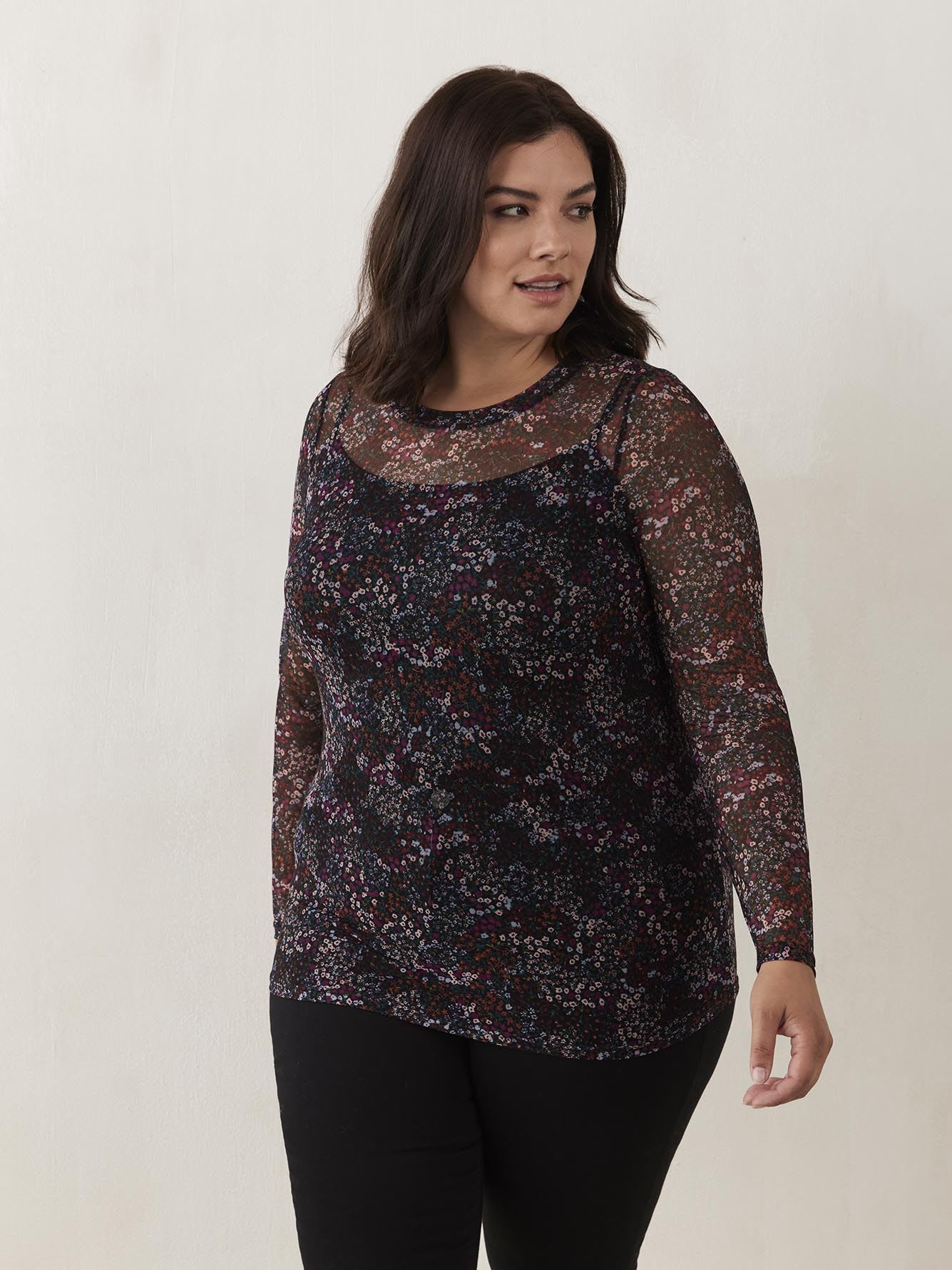 Printed LongSleeve Knit Top Penningtons