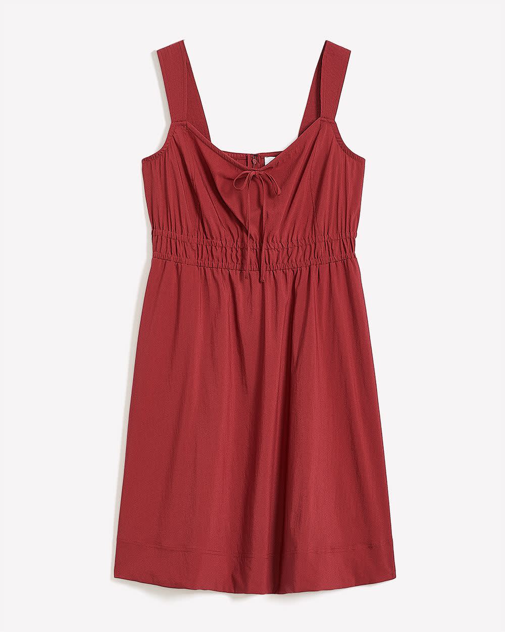 Red Sleeveless Fit-and-Flare Dress - Addition Elle