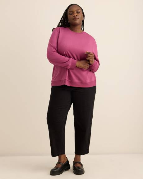 Boyfriend-Fit Crewneck Sweatshirt - PENN. Essentials