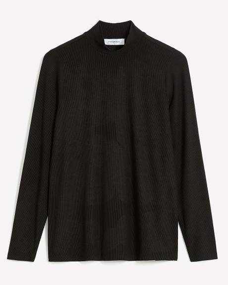 Mockneck Ribbed Tee - Addition Elle - PENN. Essentials