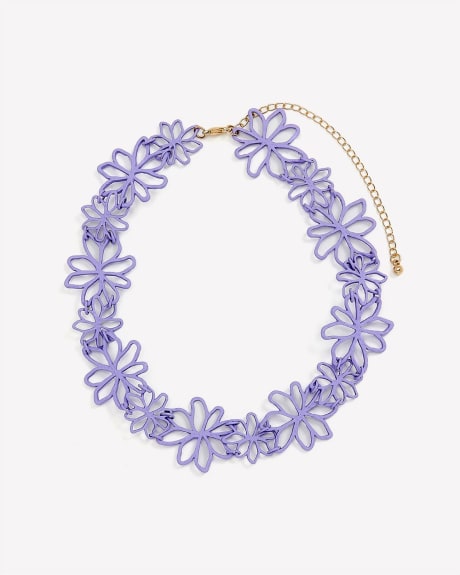 Floral Choker Necklace - Addition Elle