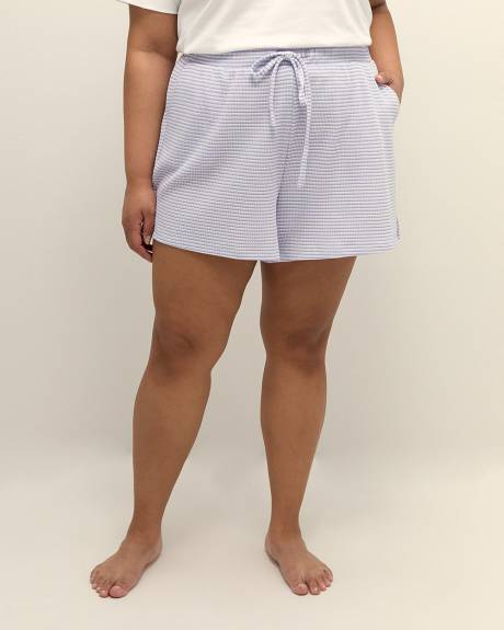 Ribbed Knit Sleep Boxer Short - ti Voglio