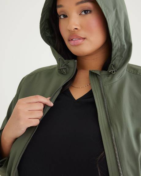 Manteau imperméable à capuche