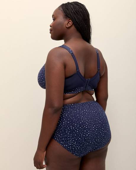Navy Heart-Print Wireless Padded T-Shirt Bra - ti Voglio