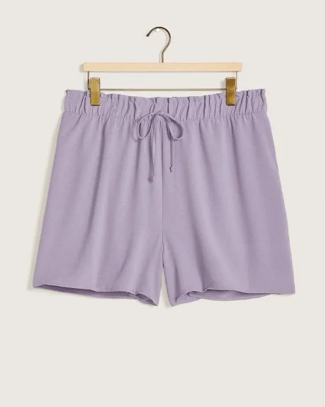 Pull-On Shorts With Drawstring - Addition Elle