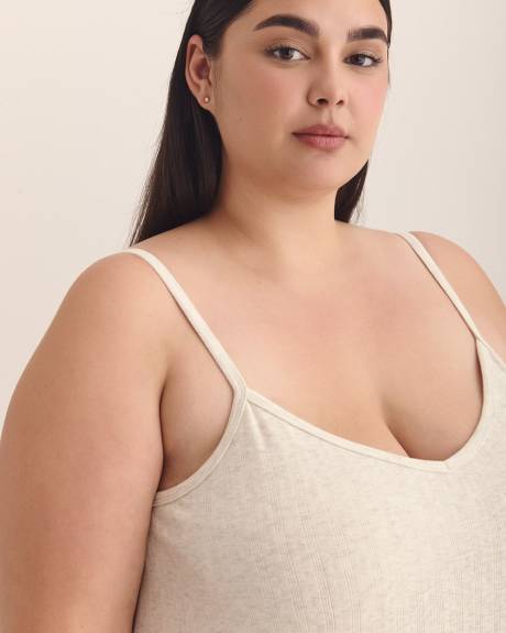 Camisole en pointelle côtelée avec soutien-gorge intégré - ti Voglio