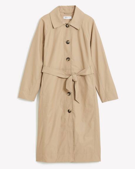 Lightweight Trench Coat with Belt - Addition Elle