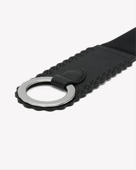 Elastic Belt with Scalloped Front