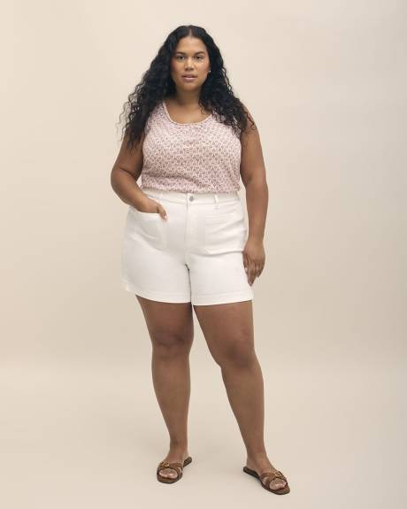 Responsible, Curvy-Fit Fashion Denim Shorts, White Wash - d/C JEANS