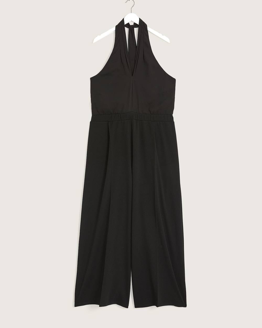 Crossover Halter Maxi Jumpsuit - Addition Elle | Penningtons