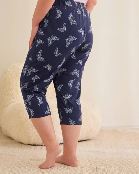 Printed Pajama Capri Pant - ti Voglio