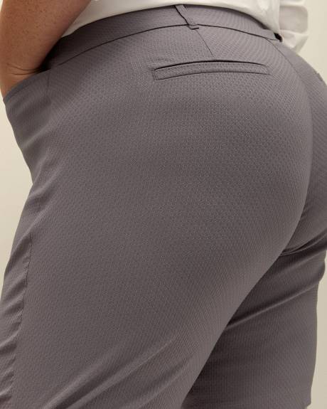 Blue Savvy-Fit Textured Bermuda Shorts