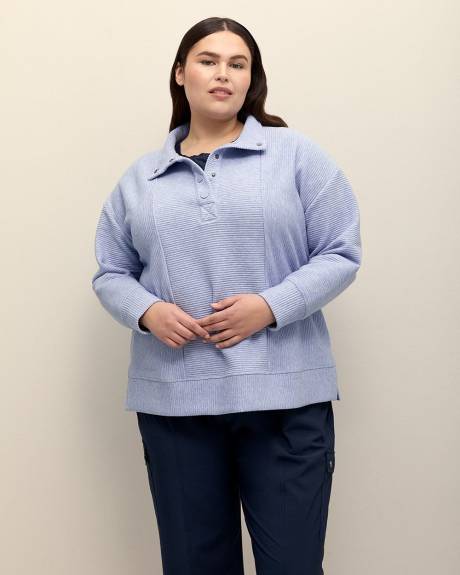 Ottoman Mock-Neck Sweatshirt - Active Zone