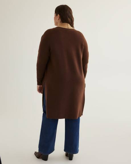 Long Double Knit Cardigan
