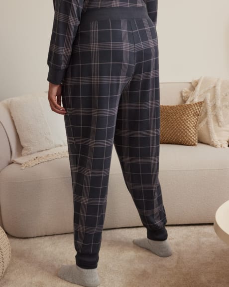 Plaid Knit Jogger Pyjama Pant - ti Voglio
