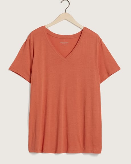 Boyfriend Fit Short Sleeve V-Neck Tee - In Every Story
