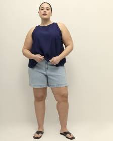 Responsible, Curvy-Fit Denim Shorts - d/C JEANS