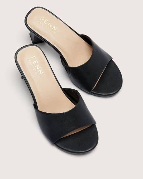 Extra Wide Width, Geometric Heel One-Band Slide