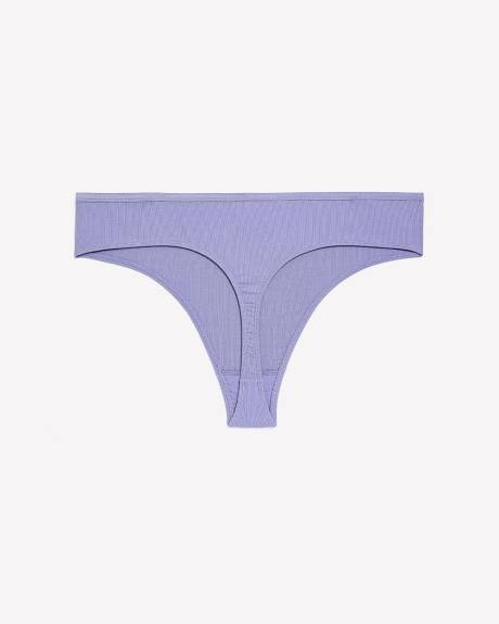 Culotte tanga côtelée unie - ti Voglio