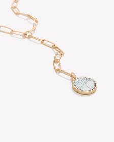 Collier court à maillons style trombone