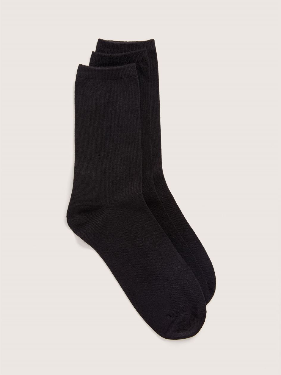 Wide Solid Basic Socks, Pack of 3 - Addition Elle
