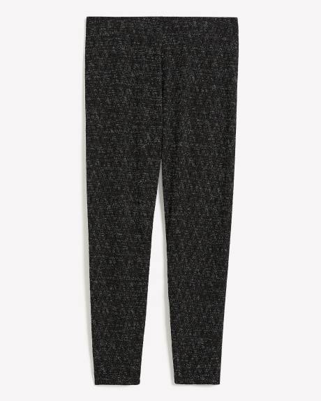 Black Sparkly Textured Legging - PENN. Essentials