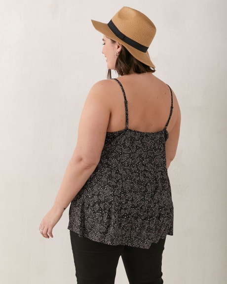 Printed Tiered Tank Top