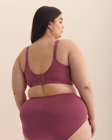 Wireless Padded Breathable T-Shirt Bra with Lace - ti Voglio