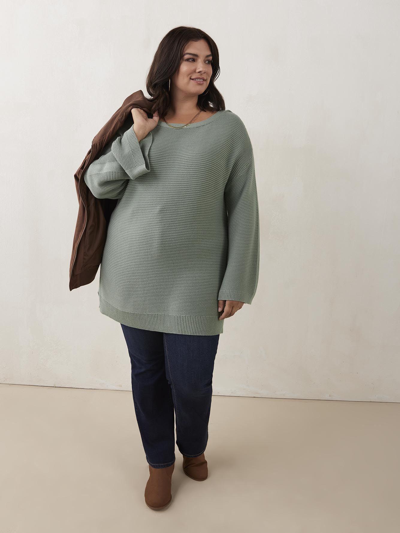 Plus Size Sweatshirt For Women 36% OFF] Plus Size Crew Neck - Main Image