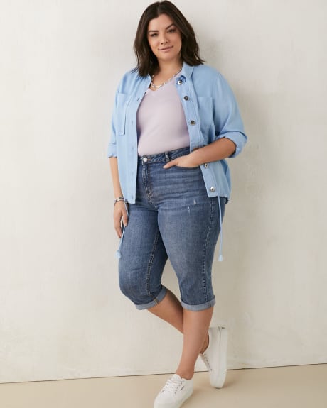 Responsible, 1948 Fit Denim Capri, Medium Wash - d/C JEANS