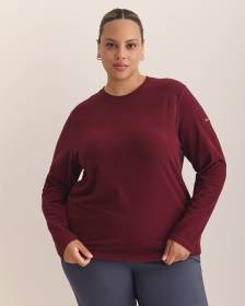 Brea Falls Grid Long-Sleeve Crew Top - Columbia