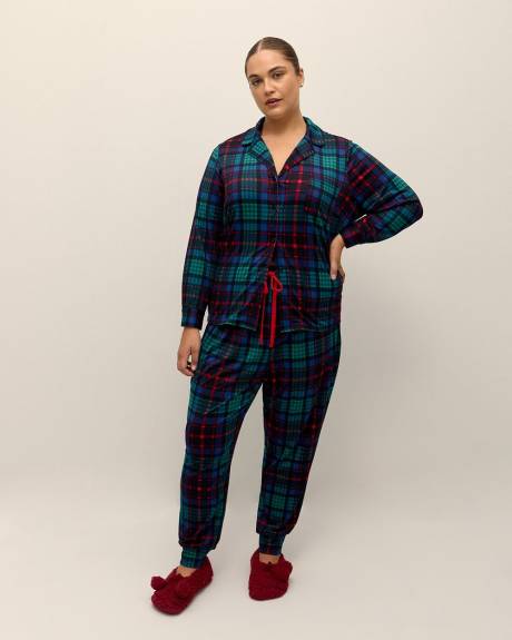 Brushed Plaid Pyjama Set - ti Voglio