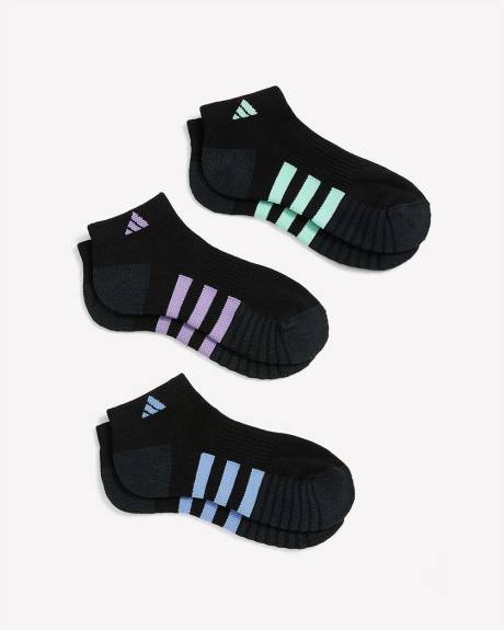 Chaussettes courtes noires, ens. de 3 - adidas