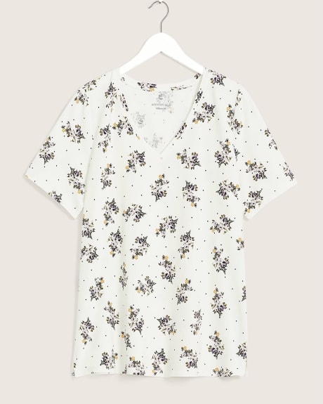 Responsible, Printed Silhouette-Fit Tee - Addition Elle