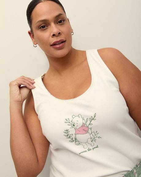 Ribbed Pyjama Cami with Winnie the Pooh - ti Voglio