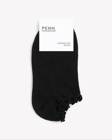 Chaussettes cheville à ourlet ondulé