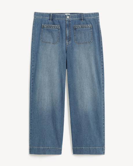 Responsible, Curvy-Fit High-Waisted Ultra Wide-Leg Denim Pant - d/C JEANS