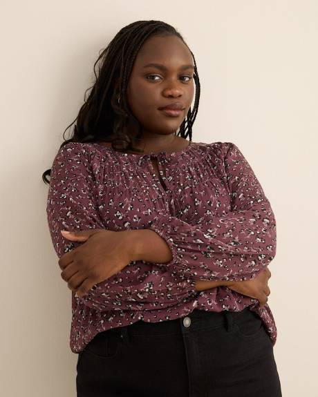 Shirred Swing Blouse Shirred Swing Blouse