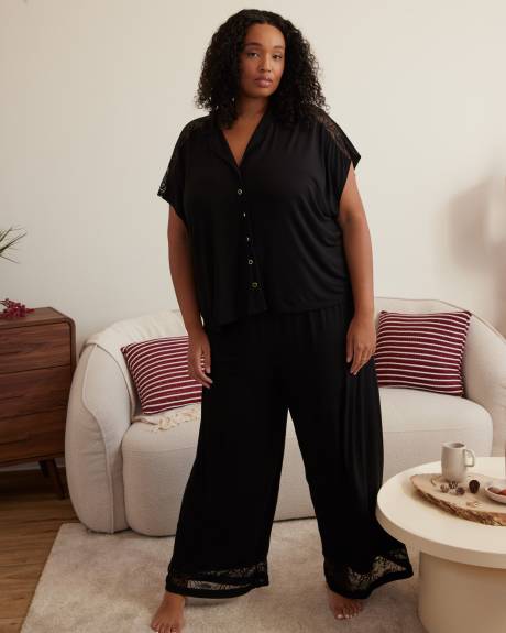 Pyjama Pant with Lace Insert - ti Voglio
