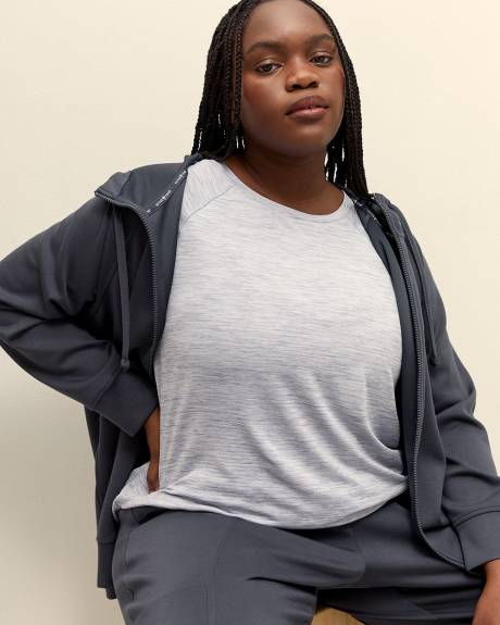Grey Short-Sleeve Crew Neck T-Shirt - Active Zone