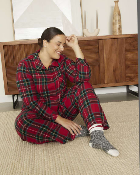 Plaid Flannel Pyjama Set - ti Voglio